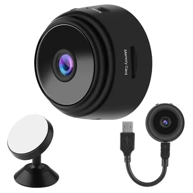 Mini Câmera A9 Original Wireless 1080p - Espiã, Segurança e Visão Noturna