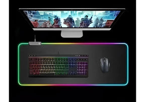 ALFA Mouse Pad Gamer Iluminado RGB LED 80x30cm - Preto