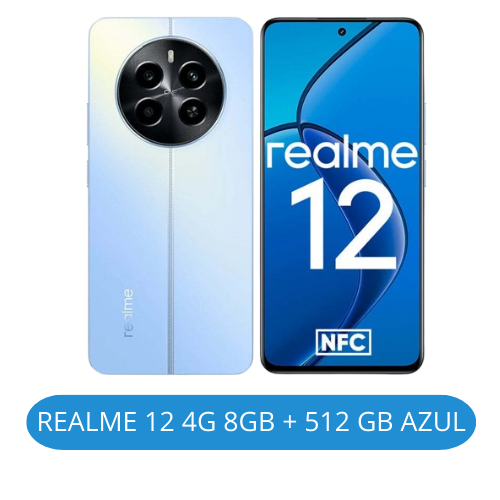 Realme 12 4G Smartphone - Câmera Sony 50MP OIS, Snapdragon 685, Tela AMOLED 120Hz, 67W, NFC