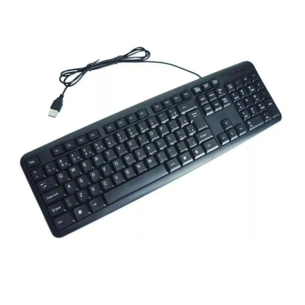 Teclado USB ABNT2 Padrão Brasileiro – Super Macio, Ideal para Notebook, PC e Escritório, Original