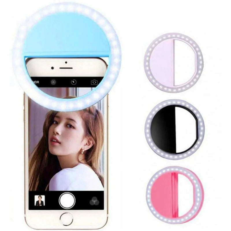 Ring Light para Selfie e Fotos com Flash - Ideal para Celulares e Bloggers