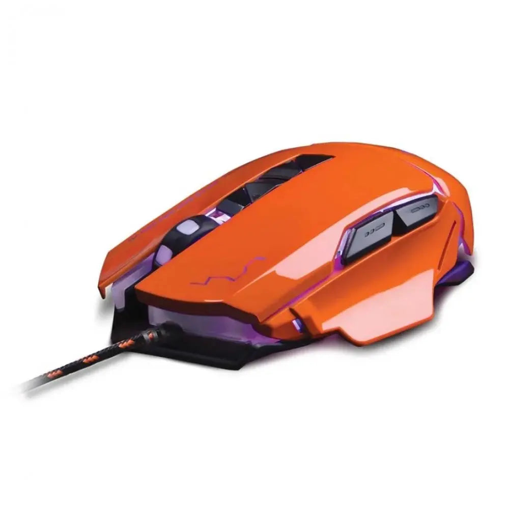 Mouse Gamer Warrior Ivor 3200DPI – 7 Botões com Controle de DPI, Laranja (MO263)