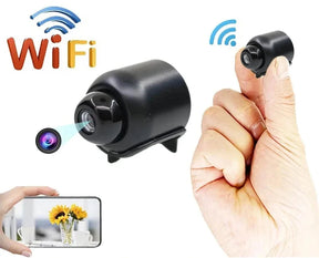 Mini Câmera WiFi 1080P HD com Visão Noturna, Detector de Movimento e Som - Monitor de Bebê, Escritório e Casa, 120° de Ângulo