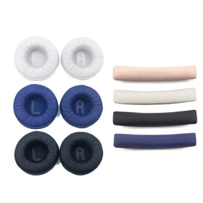 Almofadas de Espuma e Arco de Cabeça para Fones JBL Tune 600BTNC, T660NC, T510BT, T500BT, T450BT - Substituição de Earpads e Headband