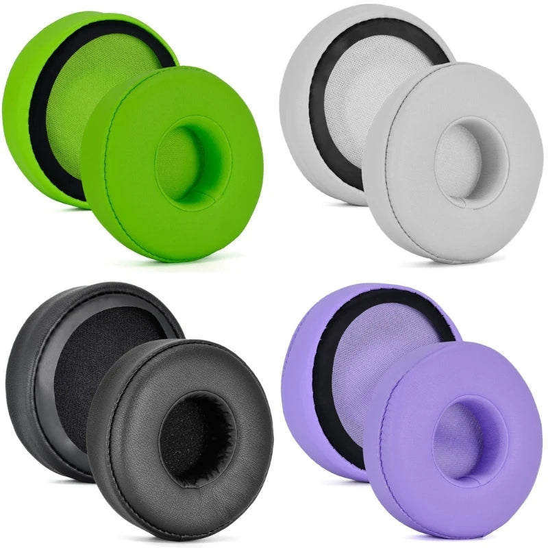 Almofadas de Couro com Espuma Memory Foam para Fones Sony WH-CH500 / WH-CH510 - Substituição de Earpads