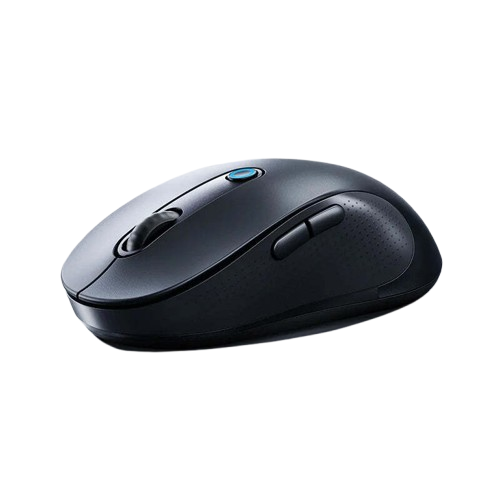 Baseus F02 Mouse Sem Fio - Bluetooth 5.2 e 2.4G, 4000 DPI, Ergonômico com 7 Botões Silenciosos para iPad, MacBook e Laptops